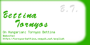 bettina tornyos business card